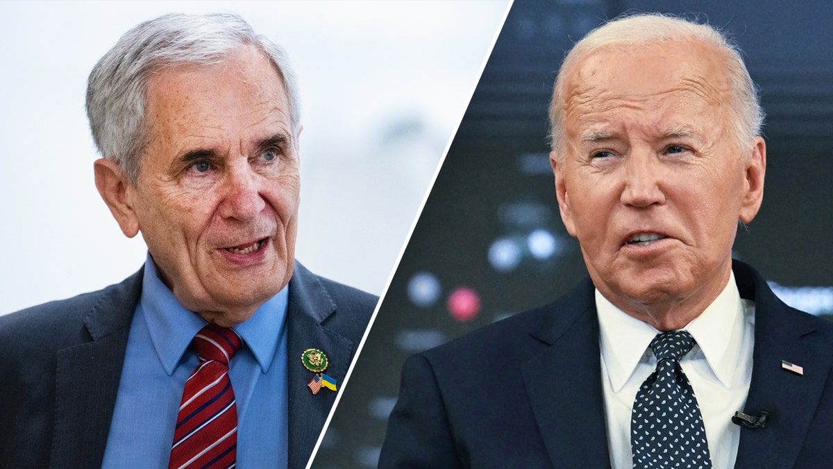 Left: Texas Democrat Lloyd Doggett; right: President Biden