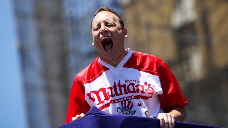 How many hotdogs did Joey Chestnut eat today? Results, highlights from 2024 Fourth of July military fundraiser