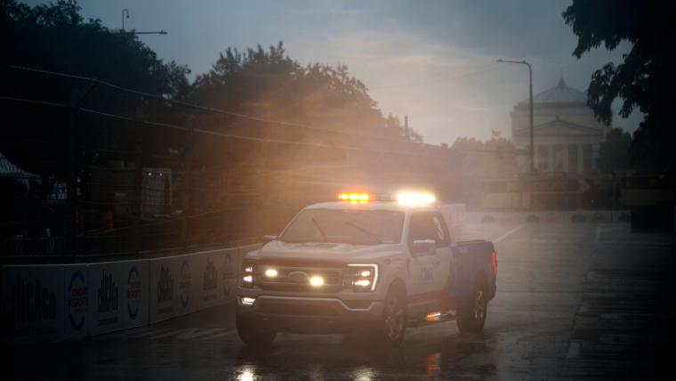 NASCAR at Chicago weather updates: Grant Park 165 halted as heavy rain spills onto Windy City street race