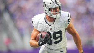 Las Vegas Raiders’ Brock Bowers reacts to Rob Gronkowski’s high praise