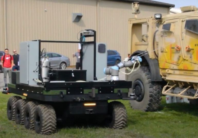 The military robot protecting soldiers from chemical, biological dangers