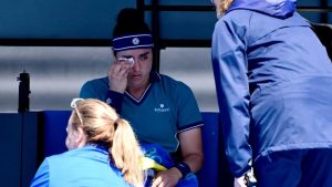 Ons Jabeur apologises to her Australian Open opponent after leaving the court ‘in tears’