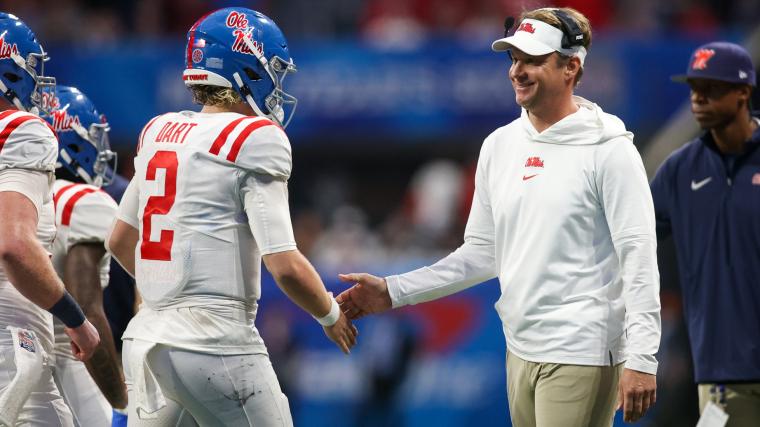 Jaxson Dart's 2025 NFL draft can help Ole Miss head football coach Lane Kiffin make history