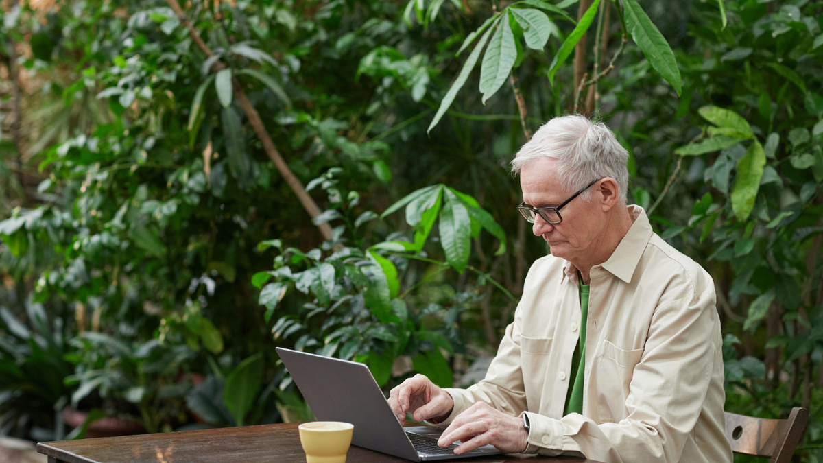 man on laptop