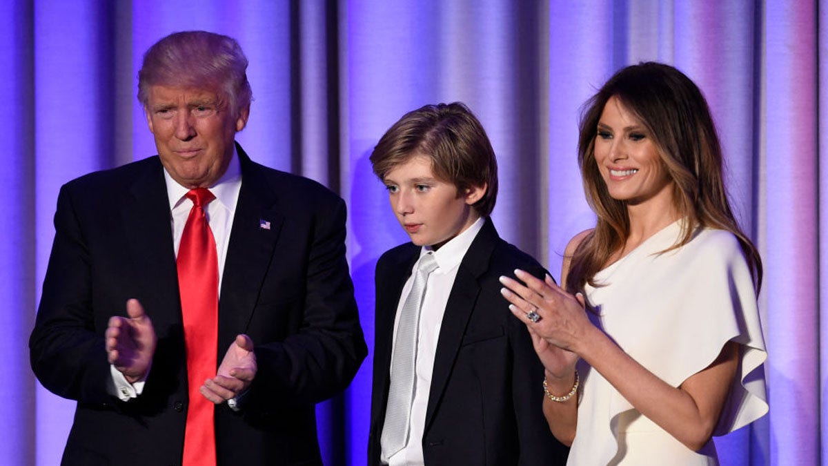 Donald, Barron, Melania