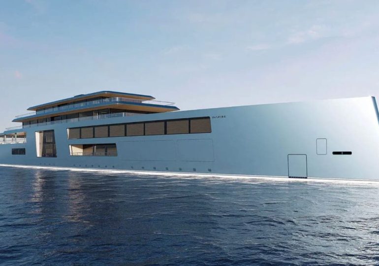 This gigayacht has a glass-bottom pool and stunning underwater lounge