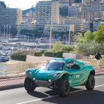 Prince Albert II of Monaco drives Extreme H car