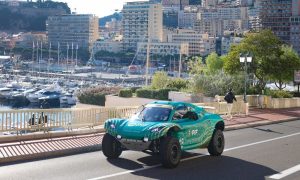 Prince Albert II of Monaco drives Extreme H car