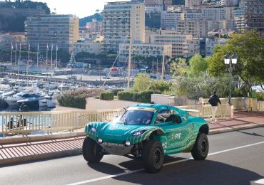 Prince Albert II of Monaco drives Extreme H car